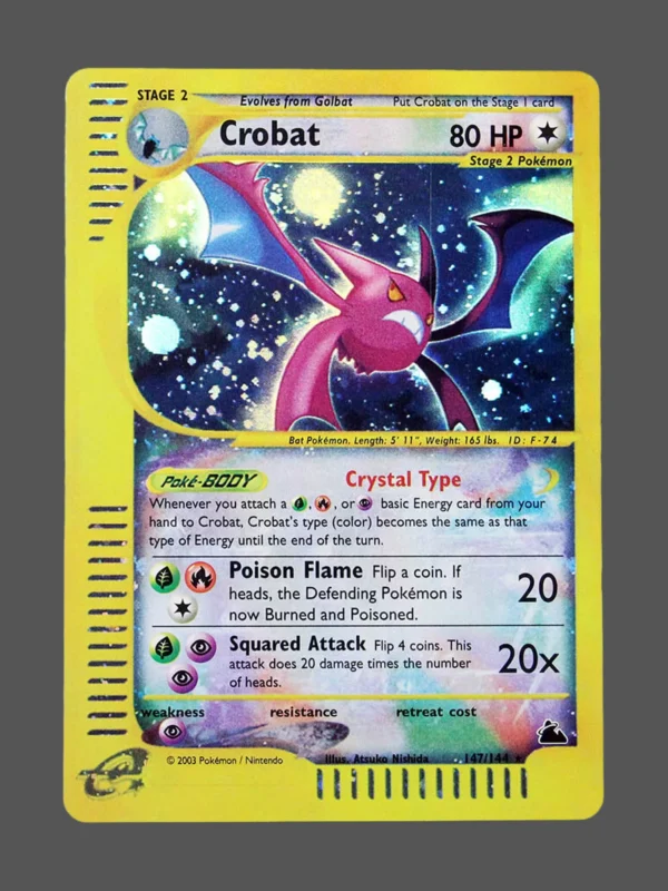 Crobat Regular Pokemon proxy card from Skyridge #147
