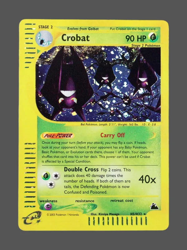 Crobat Regular Pokemon proxy card from Skyridge #H5