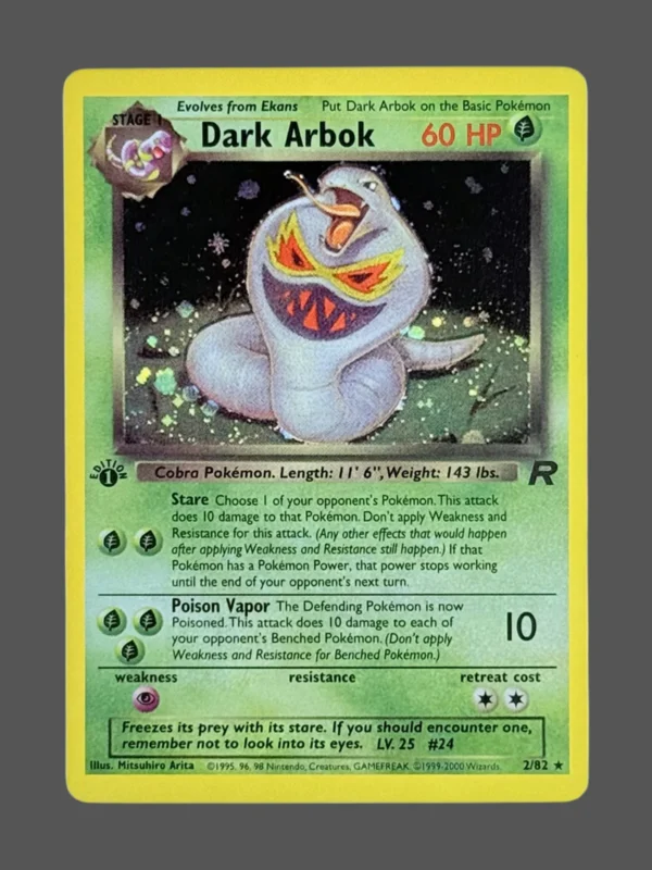 Dark Arbok Regular Pokemon proxy card from Team Rocket #2