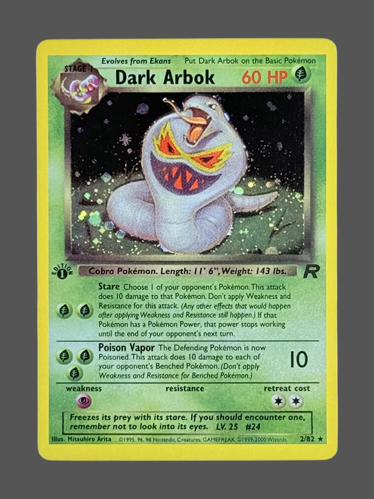 dark-arbok-2-ro-en.webp Dark Arbok Regular Pokemon proxy card from Team Rocket #2
