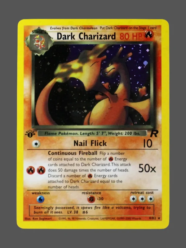 Dark Charizard Galaxy Foil Pokemon proxy card from Team Rocket #4