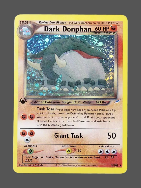 Dark Donphan Regular Pokemon proxy card from Neo Destiny #3