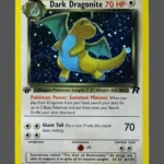 Dark Dragonite Galaxy Foil Pokemon proxy card from Team Rocket #5
