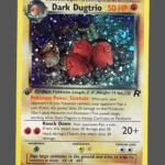 Dark Dugtrio Regular Pokemon proxy card from Team Rocket #6