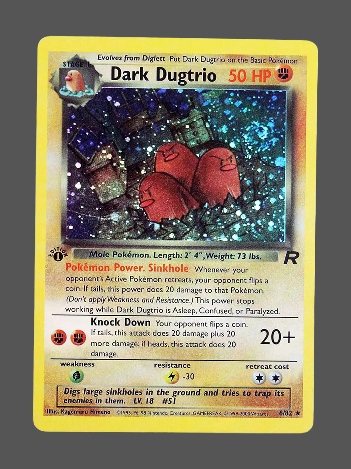 dark-dugtrio-6-ro-en.webp Dark Dugtrio Regular Pokemon proxy card from Team Rocket #6
