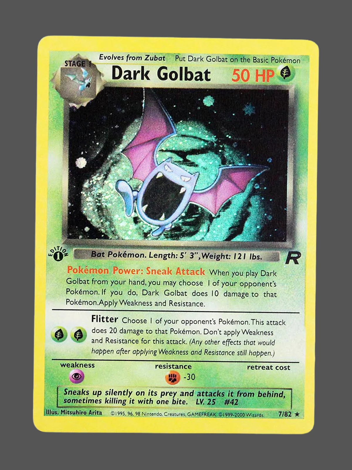 dark-golbat-7-ro-en.webp Dark Golbat Regular Pokemon proxy card from Team Rocket #7