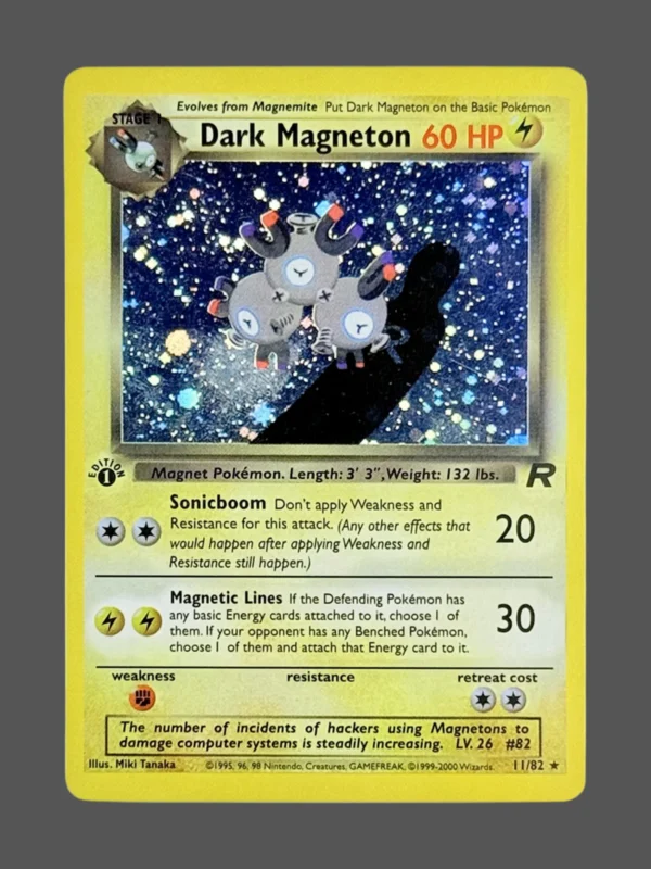 Dark Magneton Regular Pokemon proxy card from Team Rocket #11