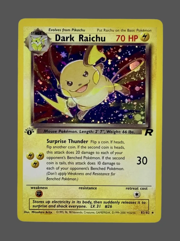 Dark Raichu Regular Pokemon proxy card from Team Rocket #83