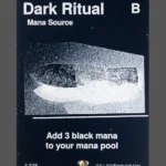 Dark Ritual Holo MTG proxy card from The Zeta Set #159