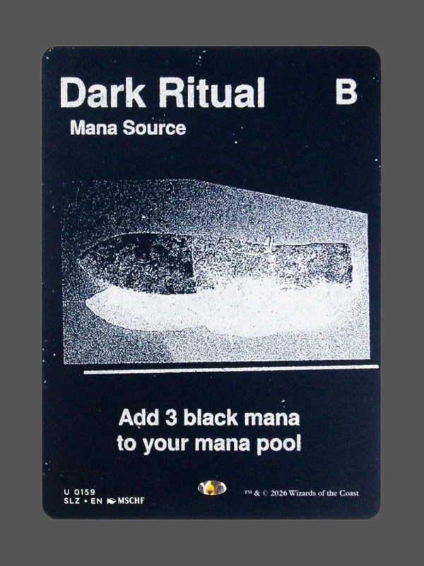 Dark Ritual Holo MTG proxy card from The Zeta Set #159