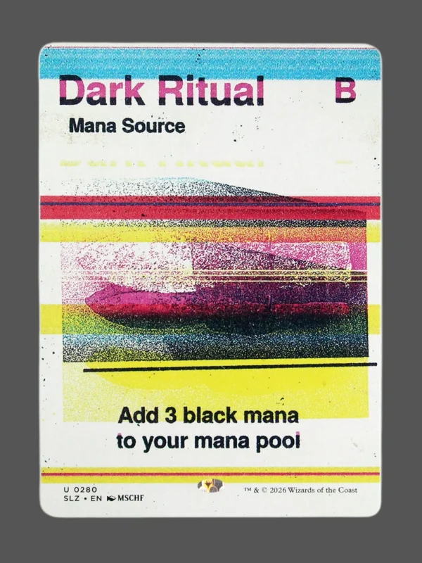 Dark Ritual Holo MTG proxy card from The Zeta Set #280