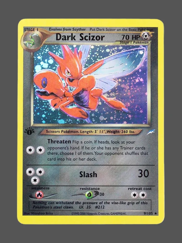 Dark Scizor Regular Pokemon proxy card from Neo Destiny #9