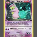 Dark Slowbro Regular Pokemon proxy card from Team Rocket #12