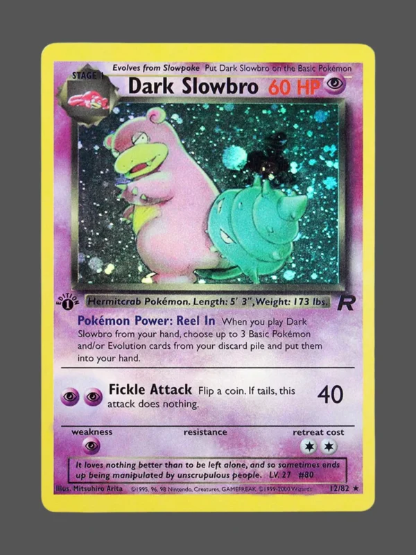 Dark Slowbro Regular Pokemon proxy card from Team Rocket #12