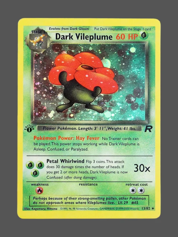 Dark Vileplume Regular Pokemon proxy card from Team Rocket #13