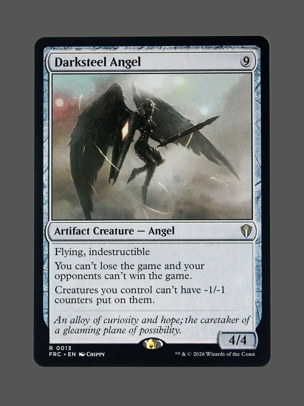 darksteel-angel-013-holo.webp Darksteel Angel Holo MTG proxy card from Reality Fracture Commander #13