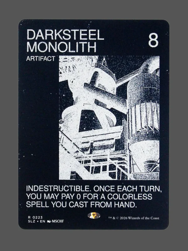 Darksteel Monolith Holo MTG proxy card from The Zeta Set #223