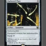 Darksteel Plate Holo MTG proxy card from Duel Decks: Elves vs. Inventors #52