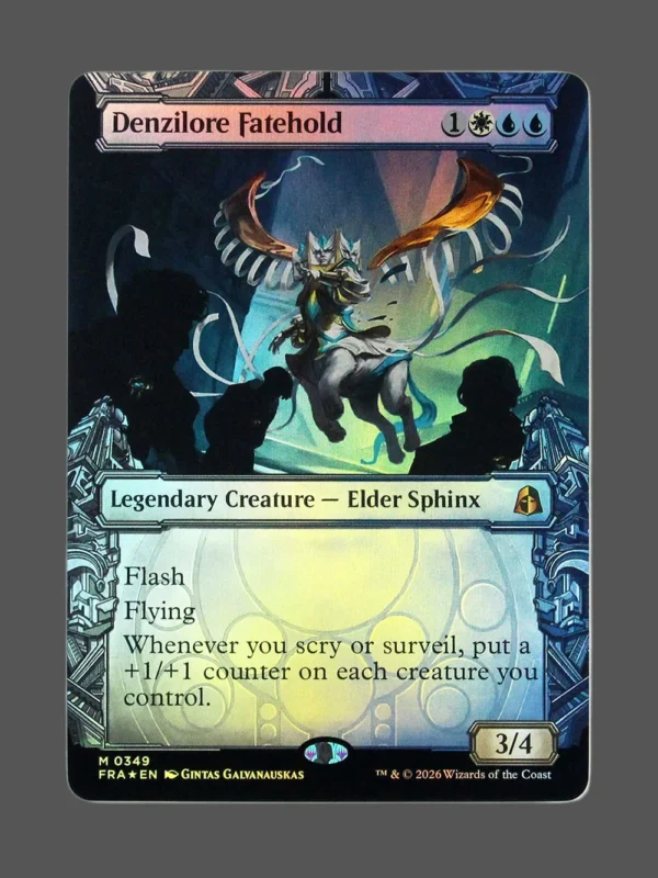 Denzilore Fatehold Foil MTG proxy card from Reality Fracture #349