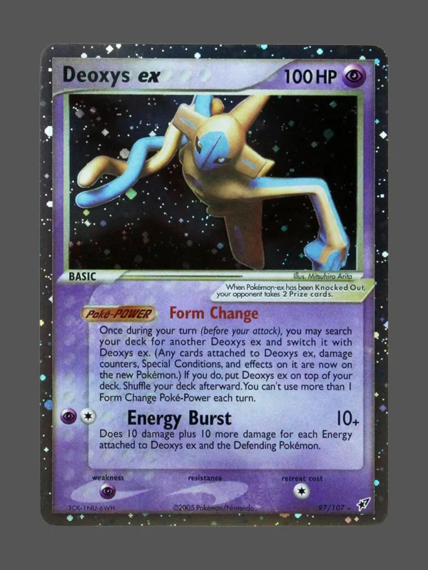 Deoxys ex Galaxy Foil Pokemon proxy card from EX Deoxys #97