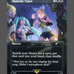 Diabolic Tutor Holo MTG proxy card from Secret Lair Drop #1592