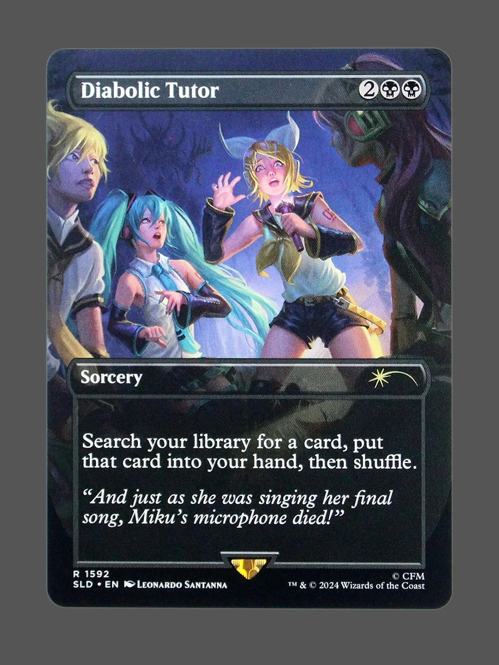 diabolic-tutor-1592-holo.webp Diabolic Tutor Holo MTG proxy card from Secret Lair Drop #1592