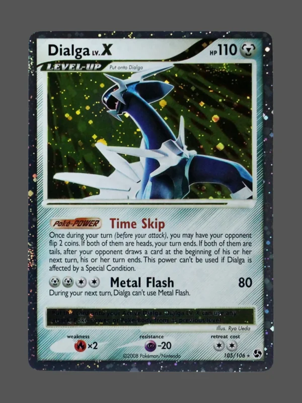 Dialga LV X Galaxy Foil Pokemon proxy card from Great Encounters #105