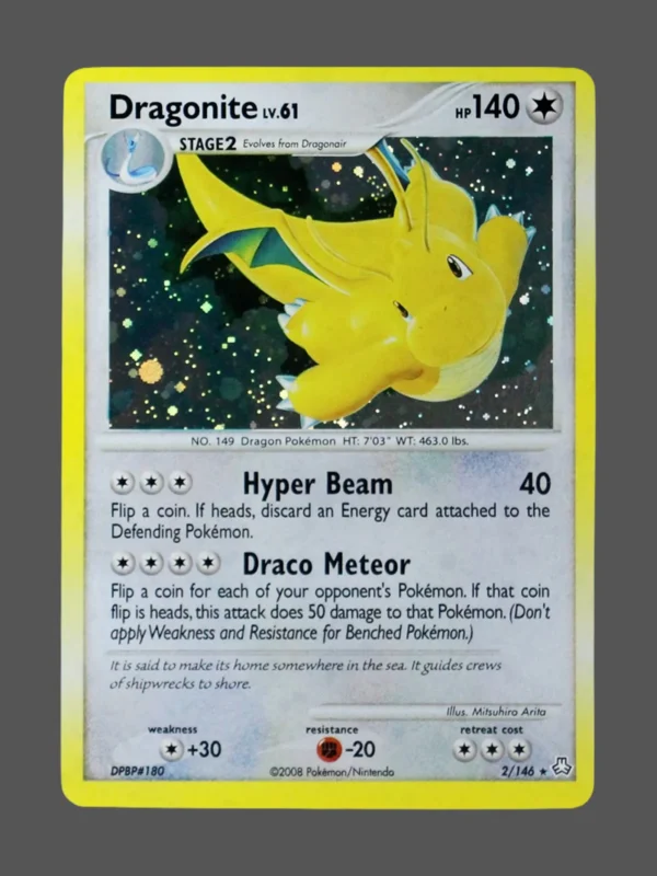 Dragonite Galaxy Foil Pokemon proxy card from Legends Awakened #2