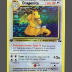 Dragonite Regular Pokemon proxy card from Fossil #4