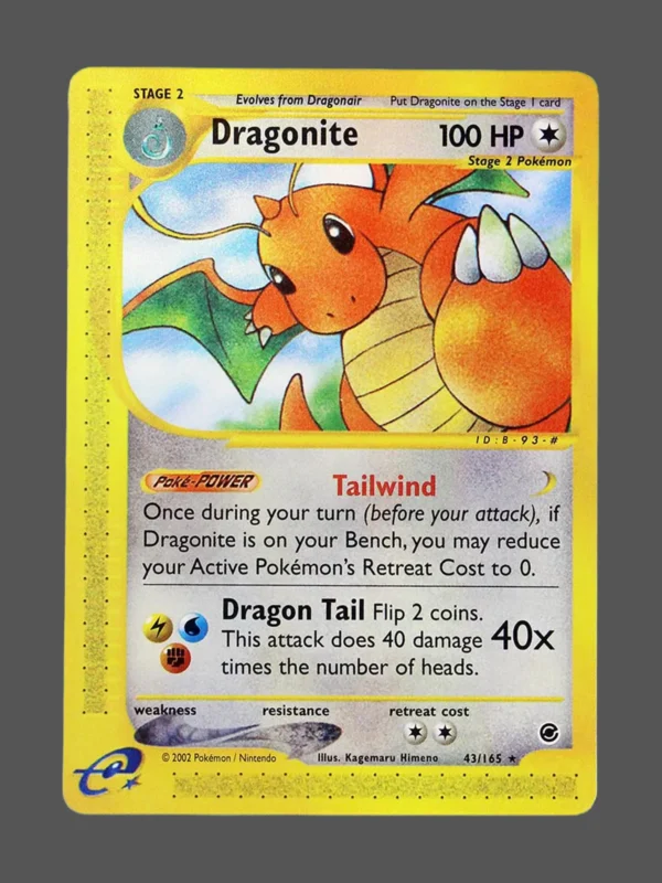 Dragonite Regular Pokemon proxy card from Expedition #43