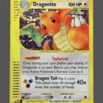 Dragonite Foil Pokemon proxy card from Expedition #9