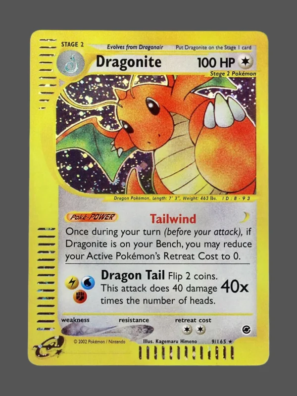 Dragonite Foil Pokemon proxy card from Expedition #9