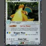 Dragonite ex Galaxy Foil Pokemon proxy card from EX Dragon #90