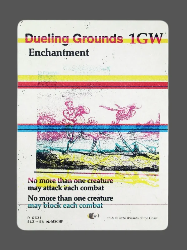 Dueling Grounds Holo MTG proxy card from The Zeta Set #331