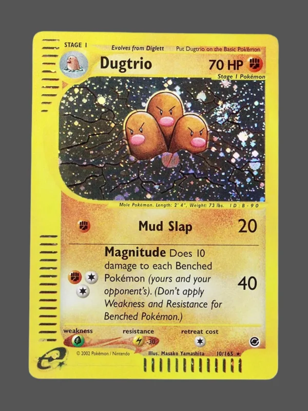 Dugtrio Foil Pokemon proxy card from Expedition #10