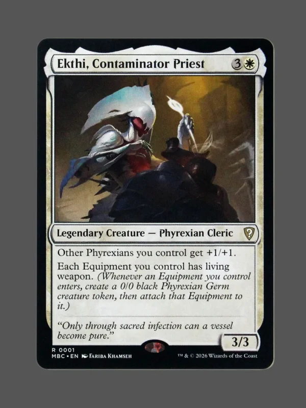 Ekthi, Contaminator Priest Foil MTG proxy card from Mystery Booster Commander Edition #1