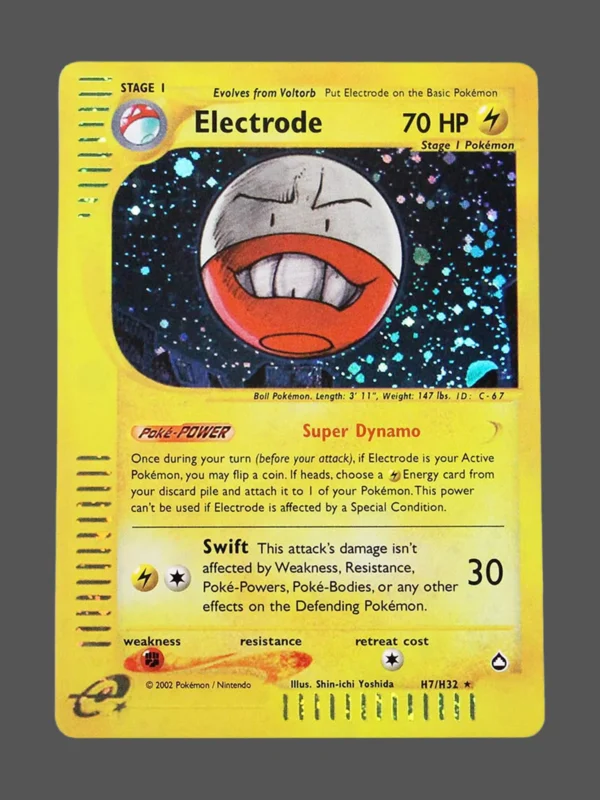 Electrode Regular Pokemon proxy card from Aquapolis #H7