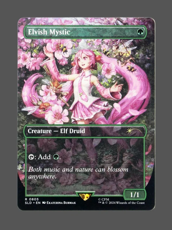 Elvish Mystic Holo MTG proxy card from Secret Lair Drop #805