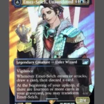 Emet-Selch, Unsundered/Hades, Sorcerer of Eld Surge Foil MTG proxy card from Final Fantasy #539