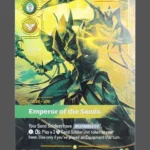 Emperor of the Sands Foil Riftbound proxy card from Spiritforged #247/221