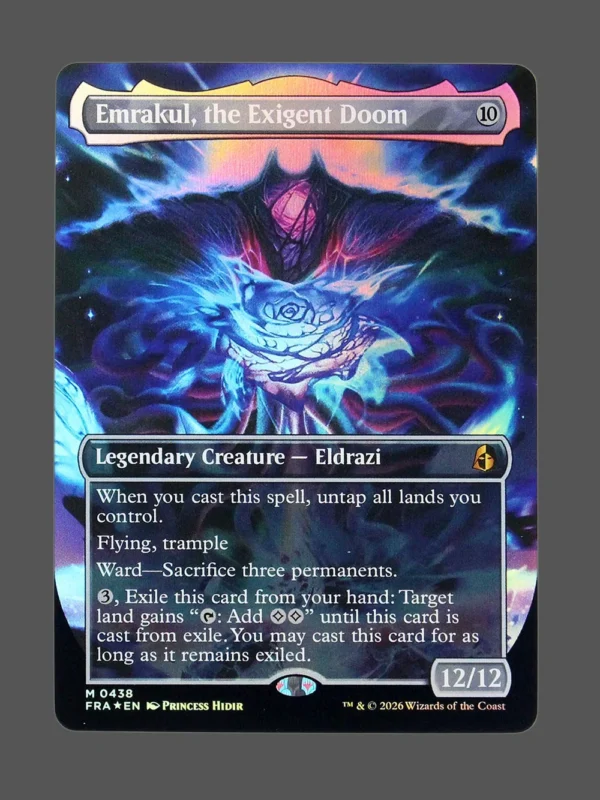 Emrakul, the Exigent Doom Foil MTG proxy card from Reality Fracture #438