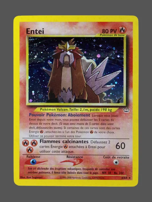 Entei Galaxy Foil Pokemon proxy card from Foil Galaxy FR #6