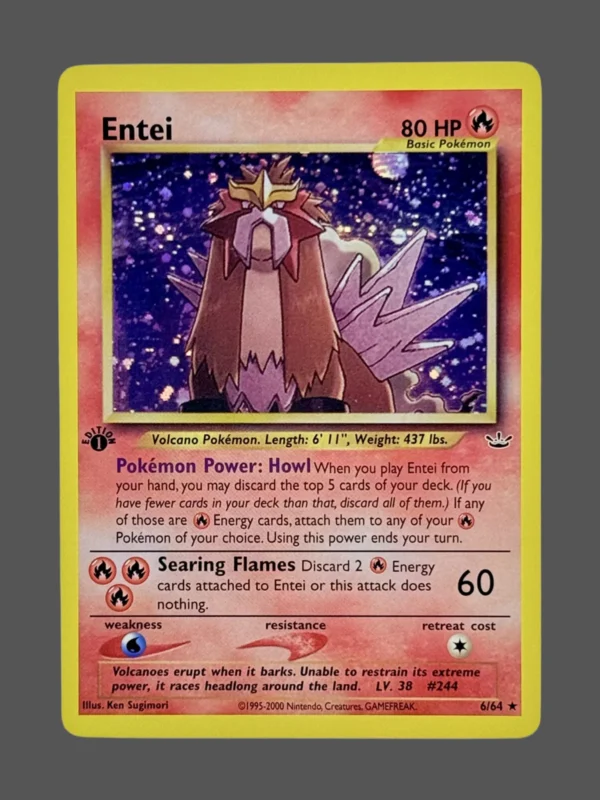 Entei Regular Pokemon proxy card from Neo Revelation #6