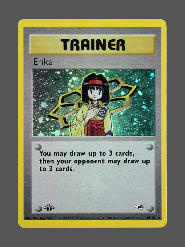Erika Regular Pokemon proxy card from Gym Heroes #16