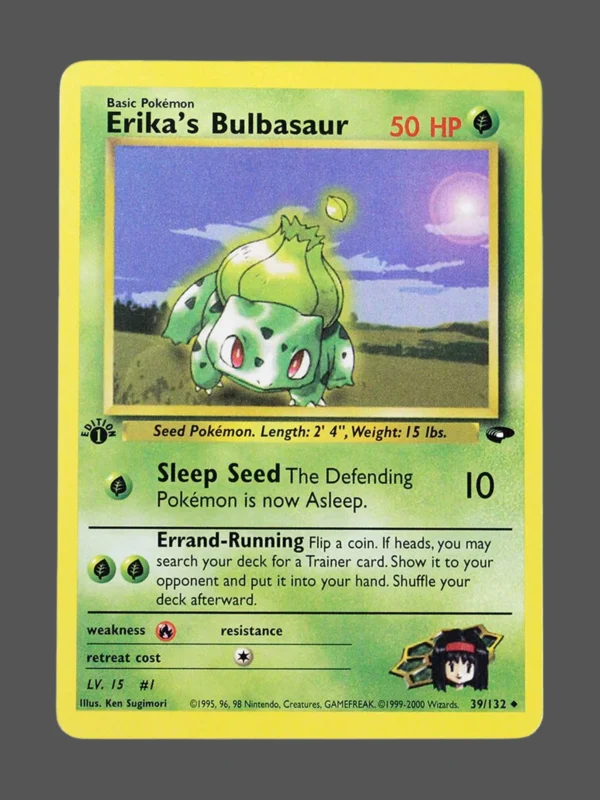 Erika’s Bulbasaur Regular Pokemon proxy card from Gym Challenge #39