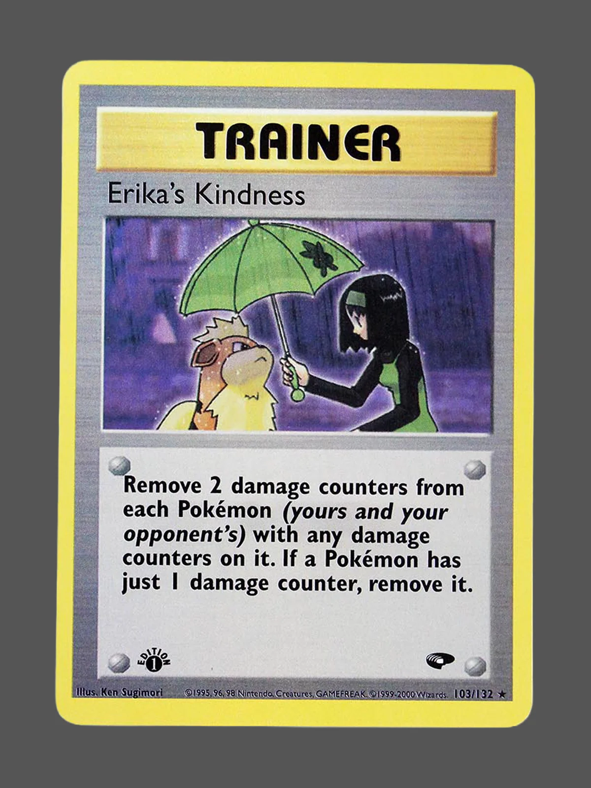 erika-s-kindness-103-g2-en.webp Erika’s Kindness Regular Pokemon proxy card from Gym Challenge #103