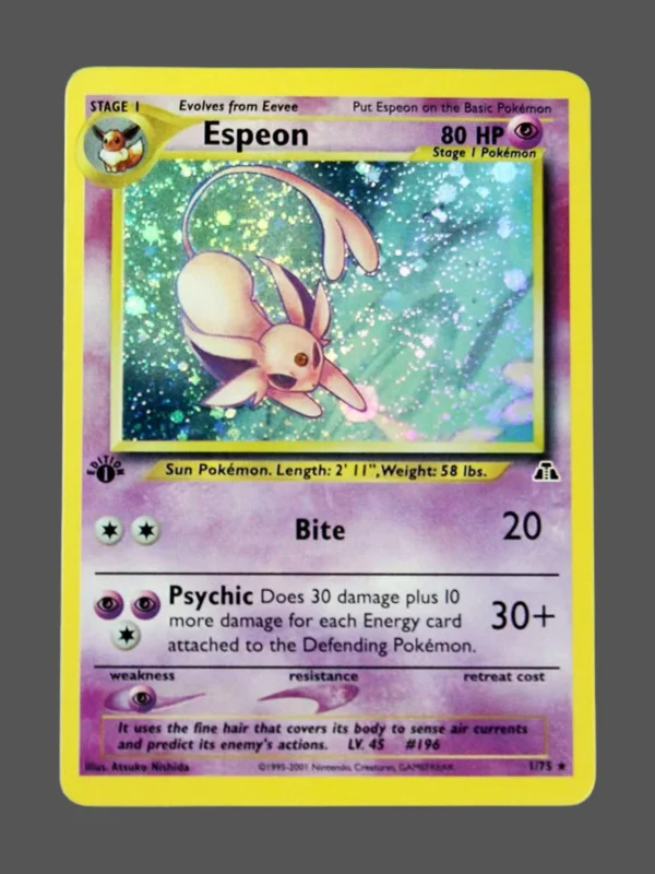 Espeon Regular Pokemon proxy card from Neo Discovery #1