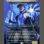 Evil-Lyn, Evil Warrior Goddess Holo MTG proxy card from Secret Lair Drop #2786