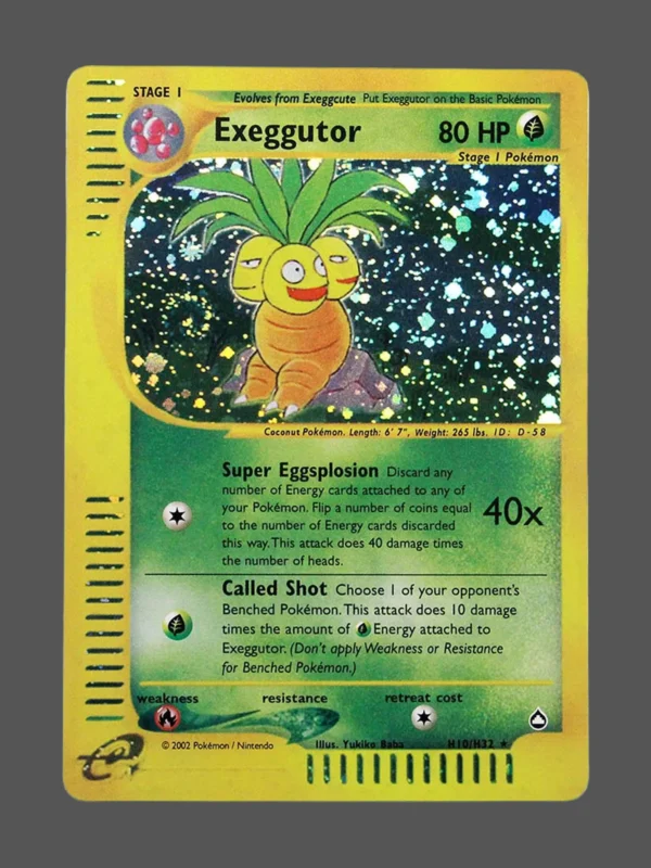 Exeggutor Regular Pokemon proxy card from Aquapolis #H10