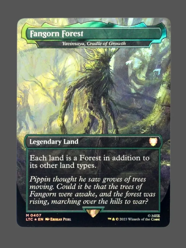 Fangorn Forest Surge Foil MTG proxy card from Tales of Middle-earth Commander #407